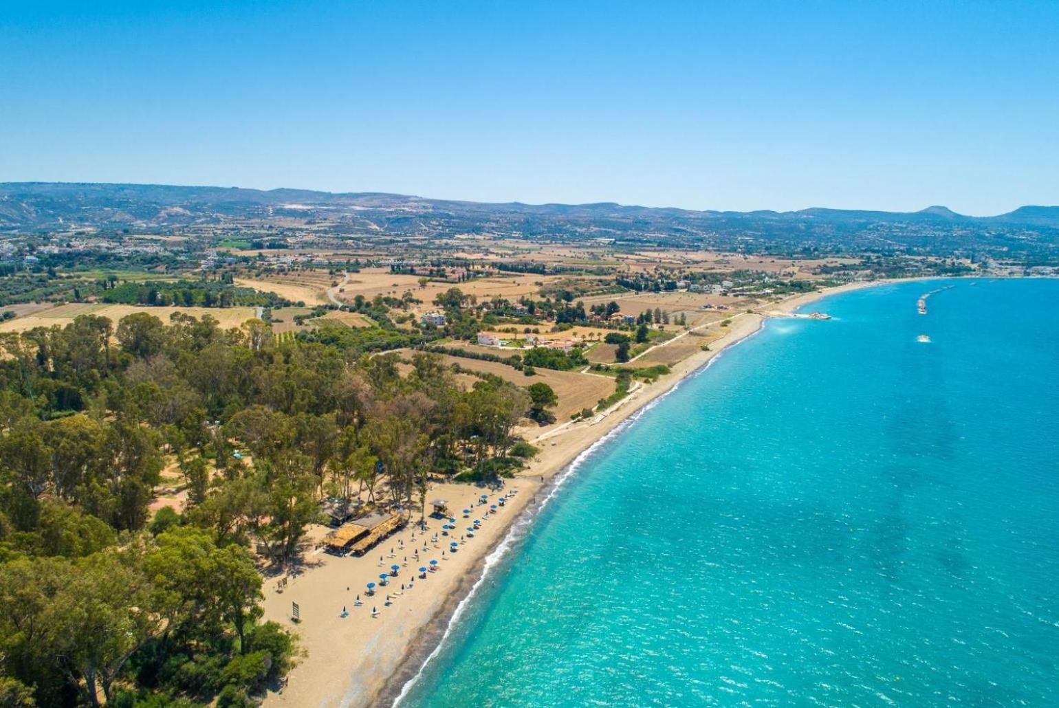 Sun Beach Villa Thio Polis Esterno foto