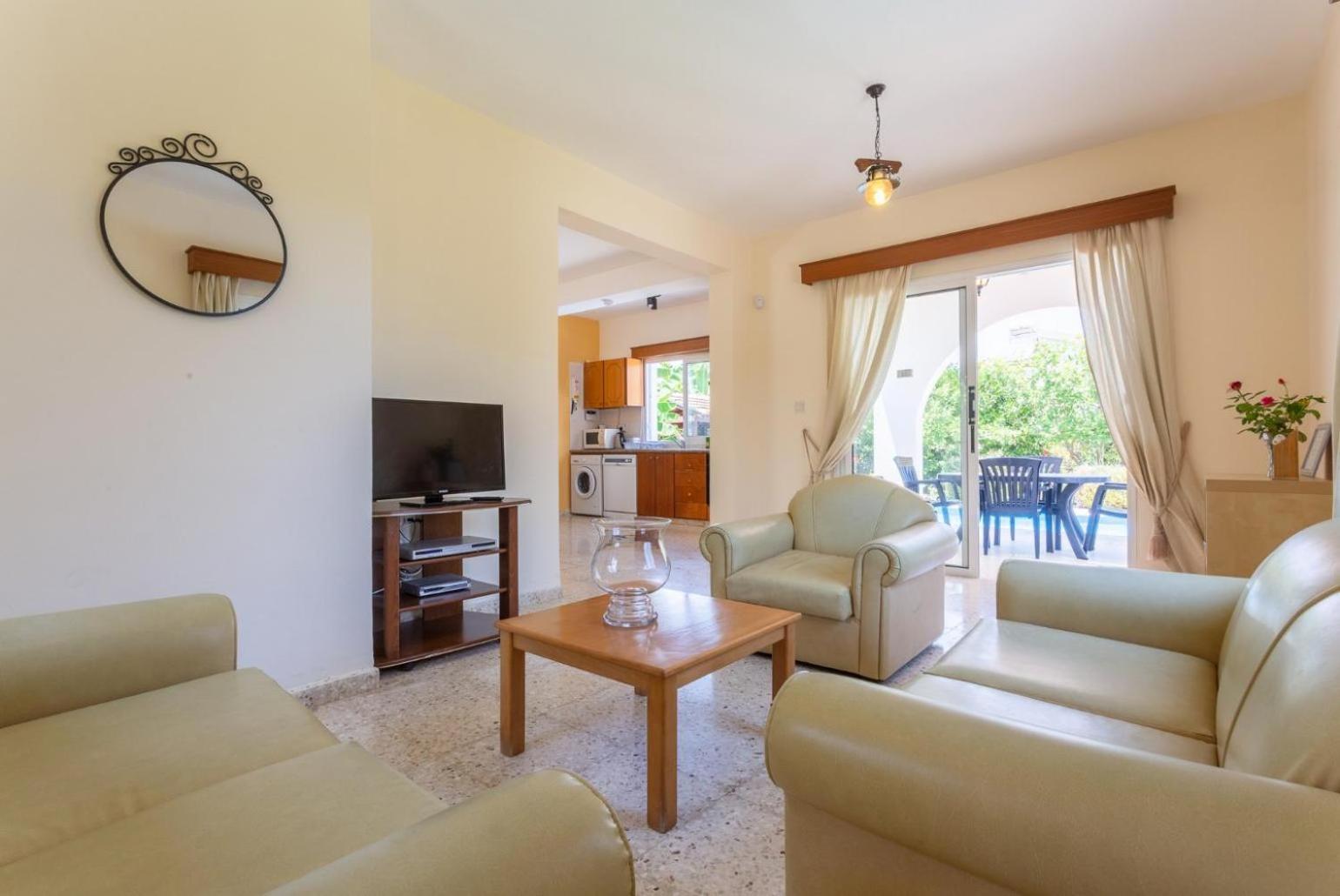 Sun Beach Villa Thio Polis Esterno foto