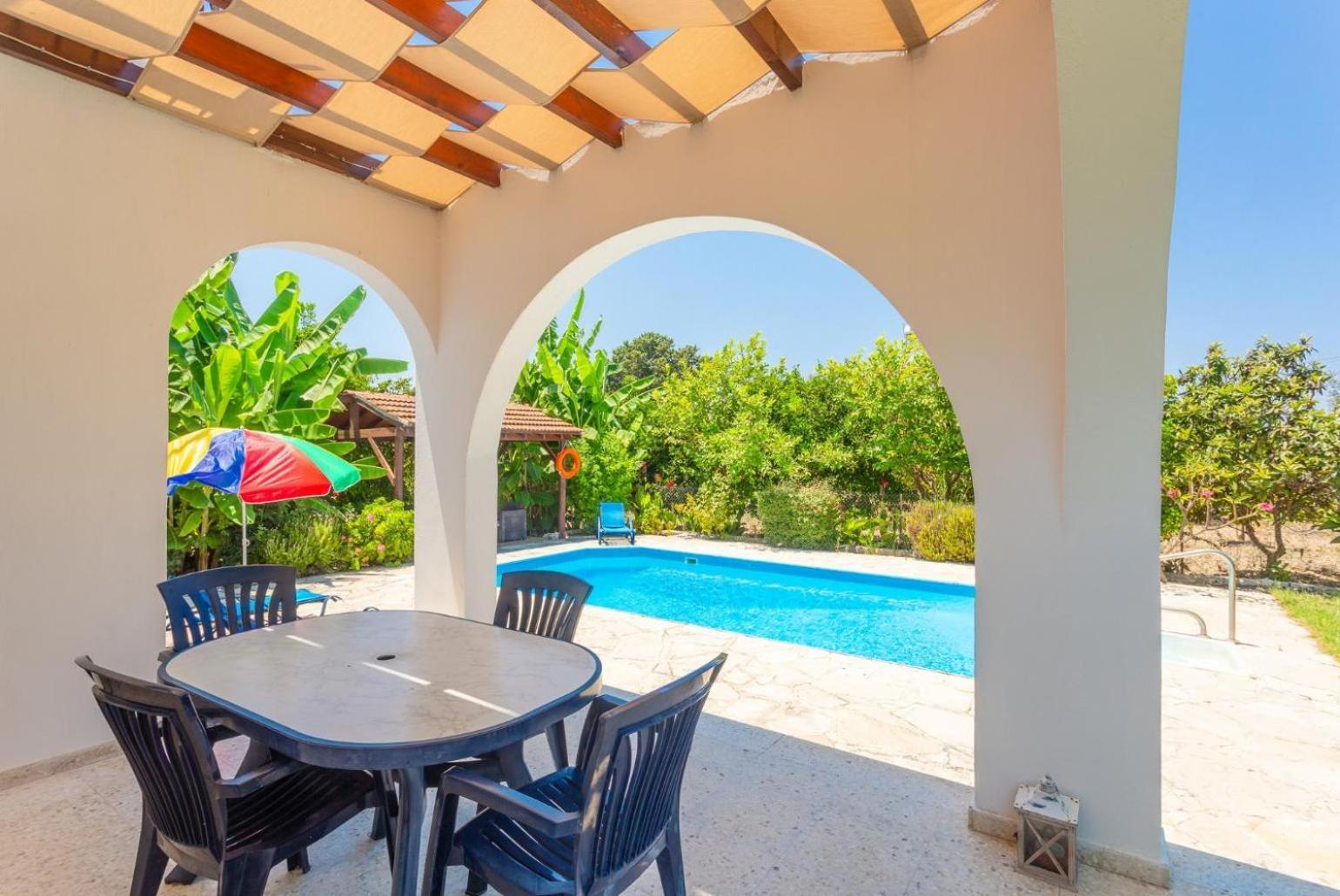 Sun Beach Villa Thio Polis Esterno foto