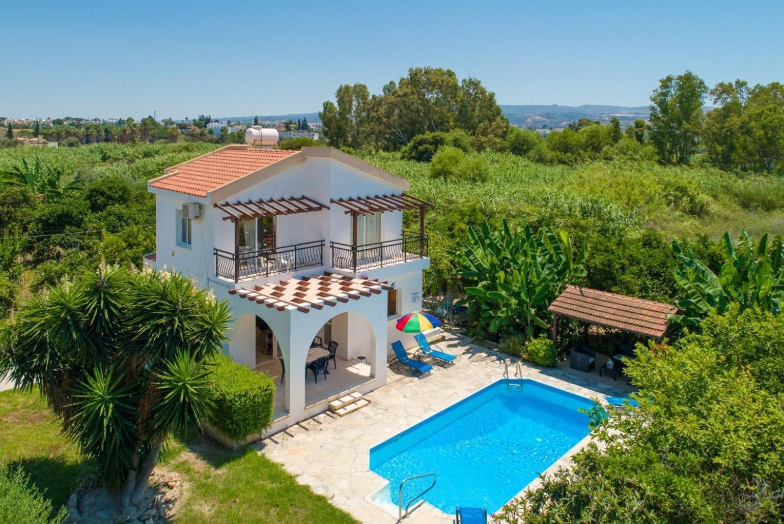 Sun Beach Villa Thio Polis Esterno foto